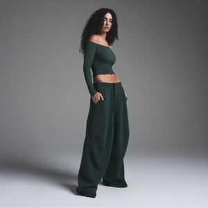 SKIMS Cypress Vintage Fleece Straight Leg Pant Limited Edition, size xs